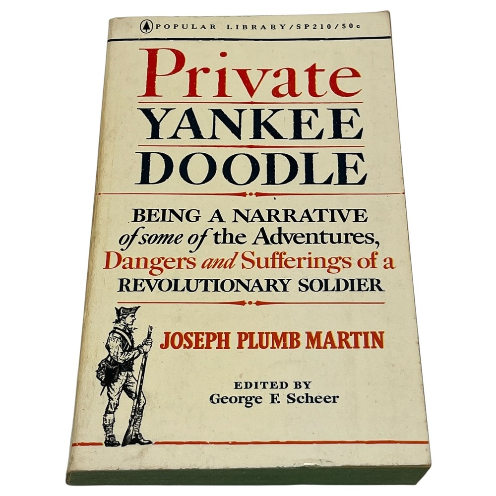 Private Yankee Doodle Joseph Plumb Martin Revolutionary War Popular Library